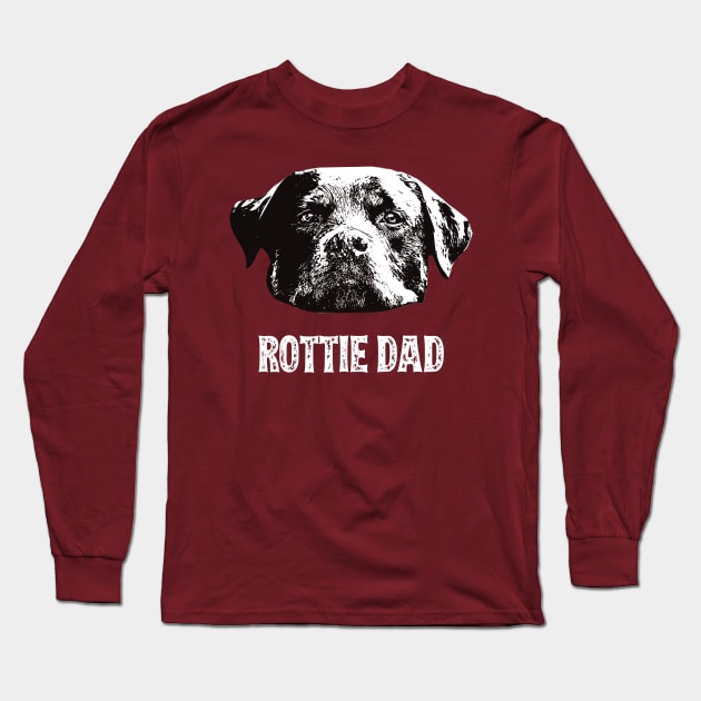 Rottweiler Dad Long Sleeve T-Shirt by DoggyStyles